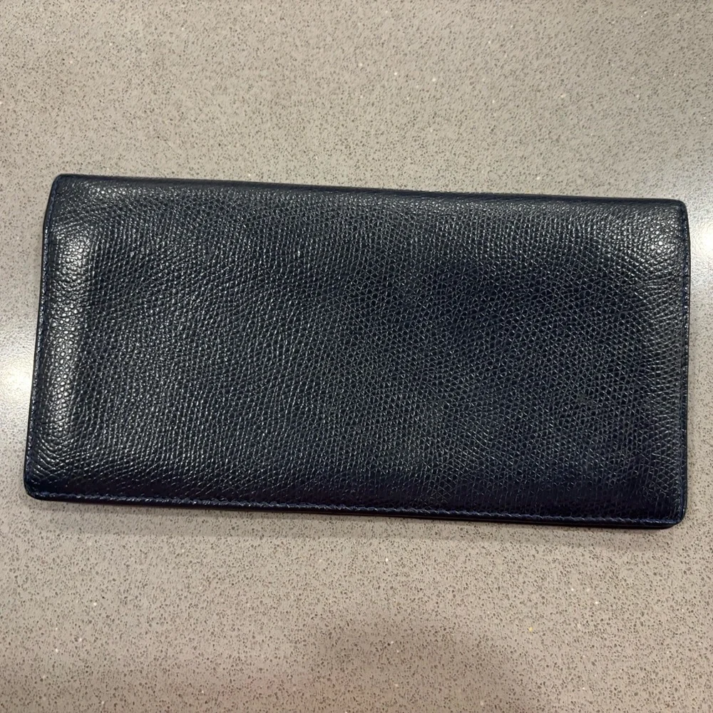 Dior Dark Blue Leather Wallet